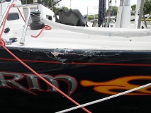 sail boat laminate repair