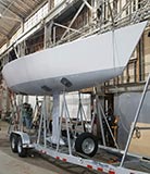 carbon fiber sail boat keel rebuild